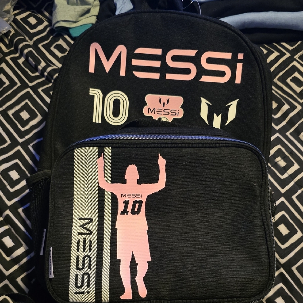 Black and Pink Men's Backpack